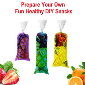 Patelai 3x10 inch bags for small fruit pops and snacks