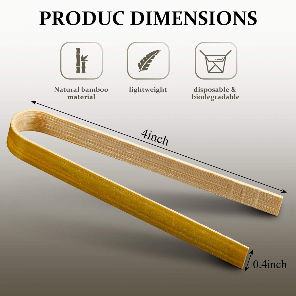 Patelai mini bamboo tongs party serving, quick bite pickup