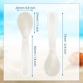 Patelai mother of pearl spoons ideal for caviar and eggs.