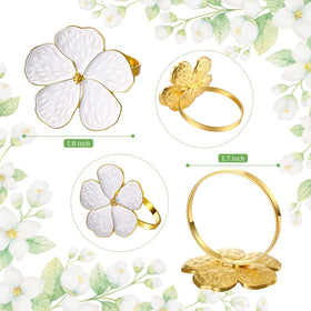 Patelai embossed napkin rings on table setting for elegant parties.