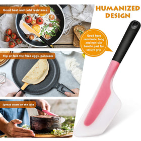 Patelai yellow translucent omelette spatula with flexible edge for easy food gliding
