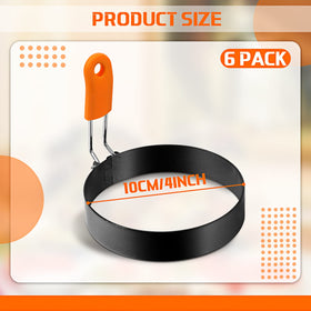 Patelai orange silicone handle adds grip and protects hands