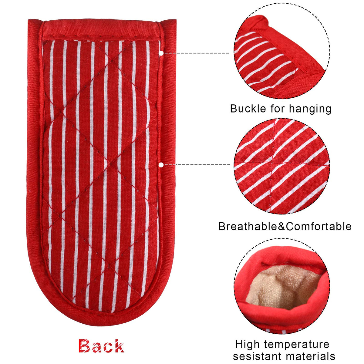Patelai pan handle cover in silver style shields heat for comfortable oven moves.