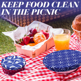 Patelai patterned covers add style while keeping foods protected