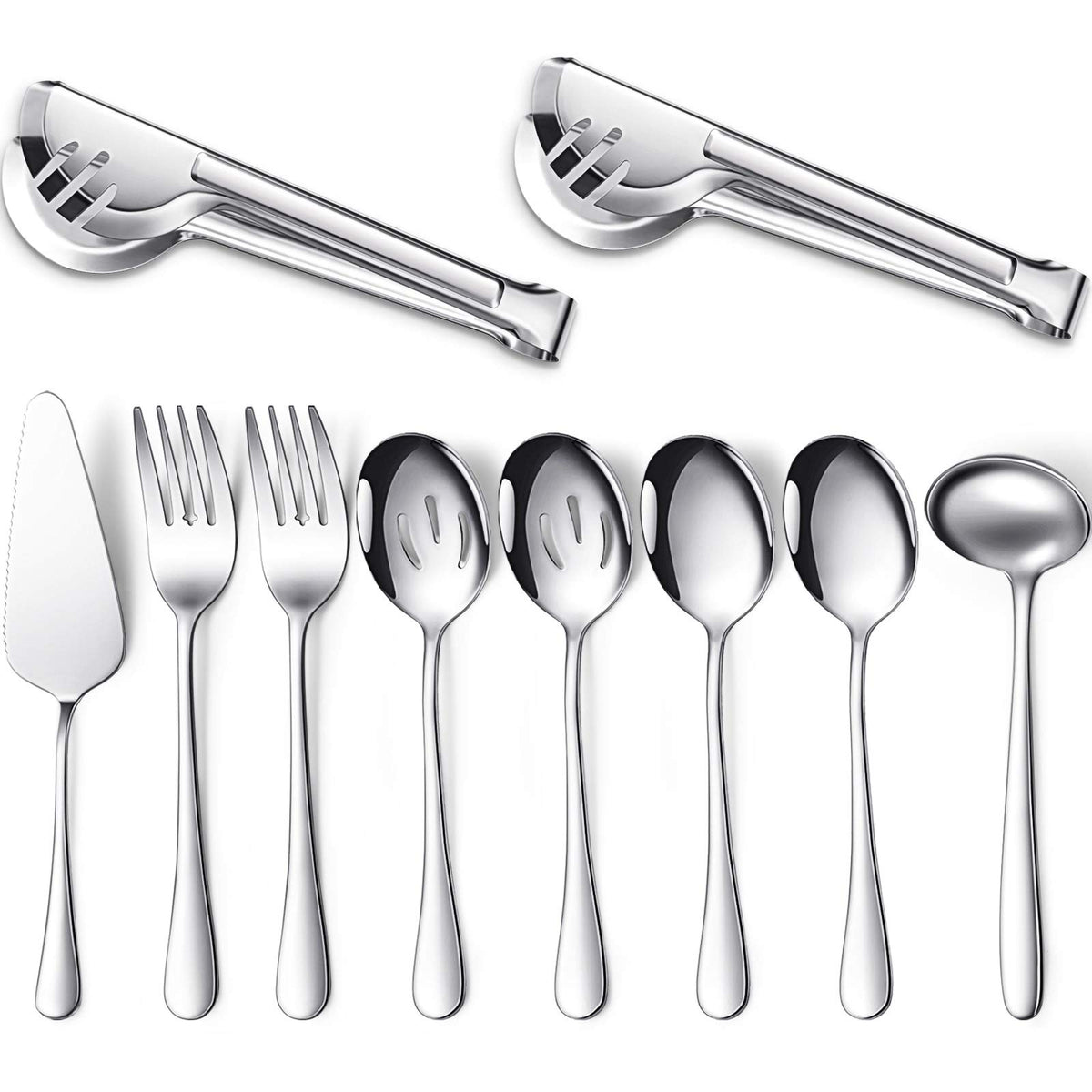Patelai large spoon from the serving set, ready for buffet service with a polished stainless finish.