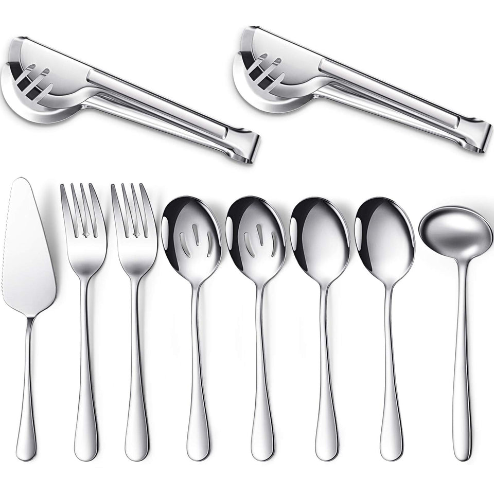 Patelai large spoon from the serving set, ready for buffet service with a polished stainless finish.