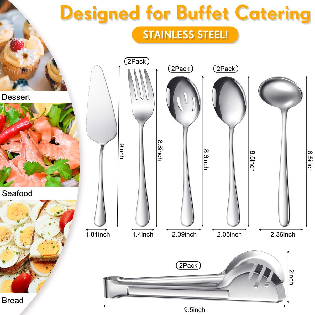 Patelai slotted spoon from the set for draining sauces and keeping plates tidy.