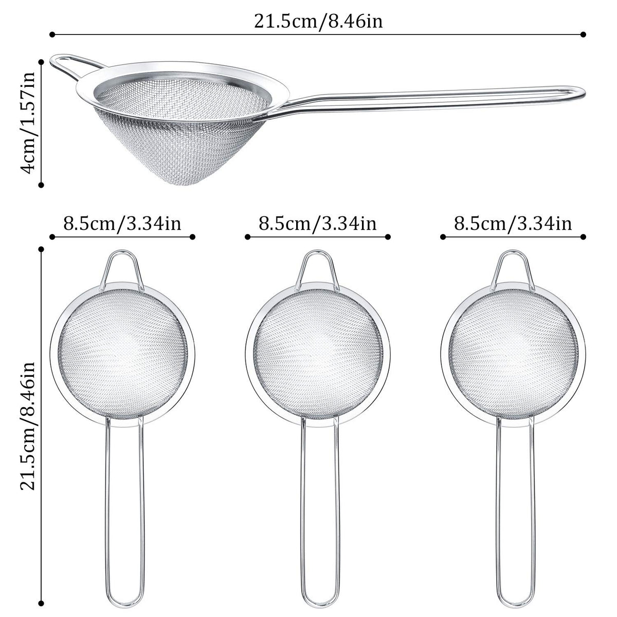 Patelai stainless steel strainer with durable construction for daily use