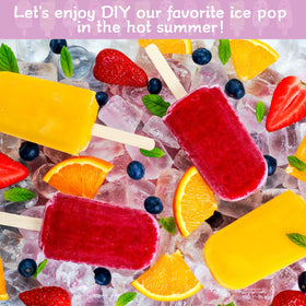 Patelai summer family party setup with ice lollies and supplies.