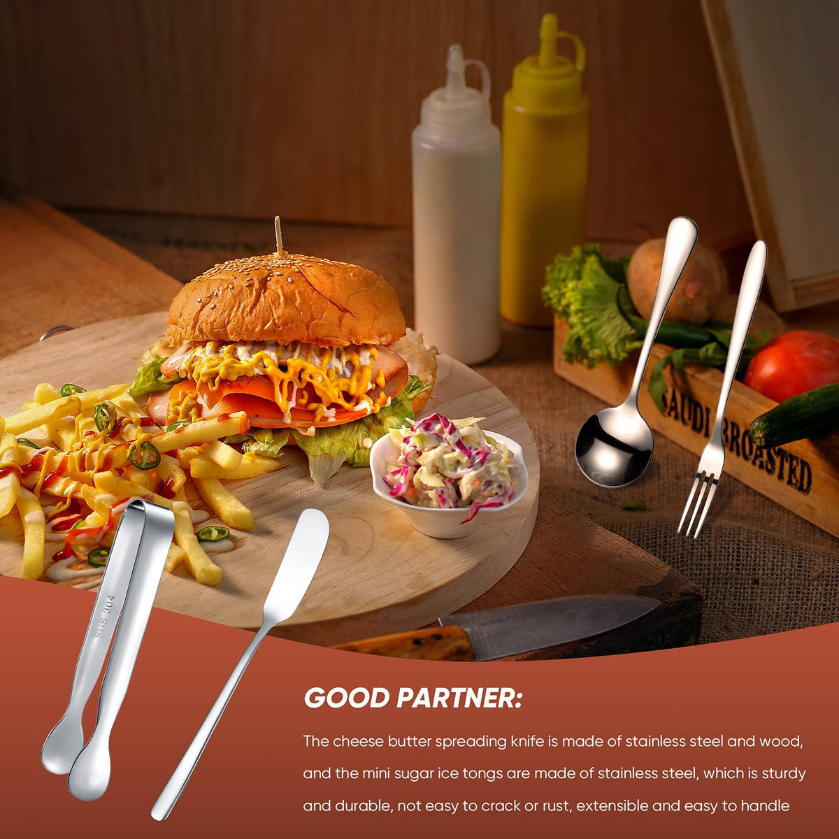 Patelai toothpick flags for garnish and labeling on pastries.