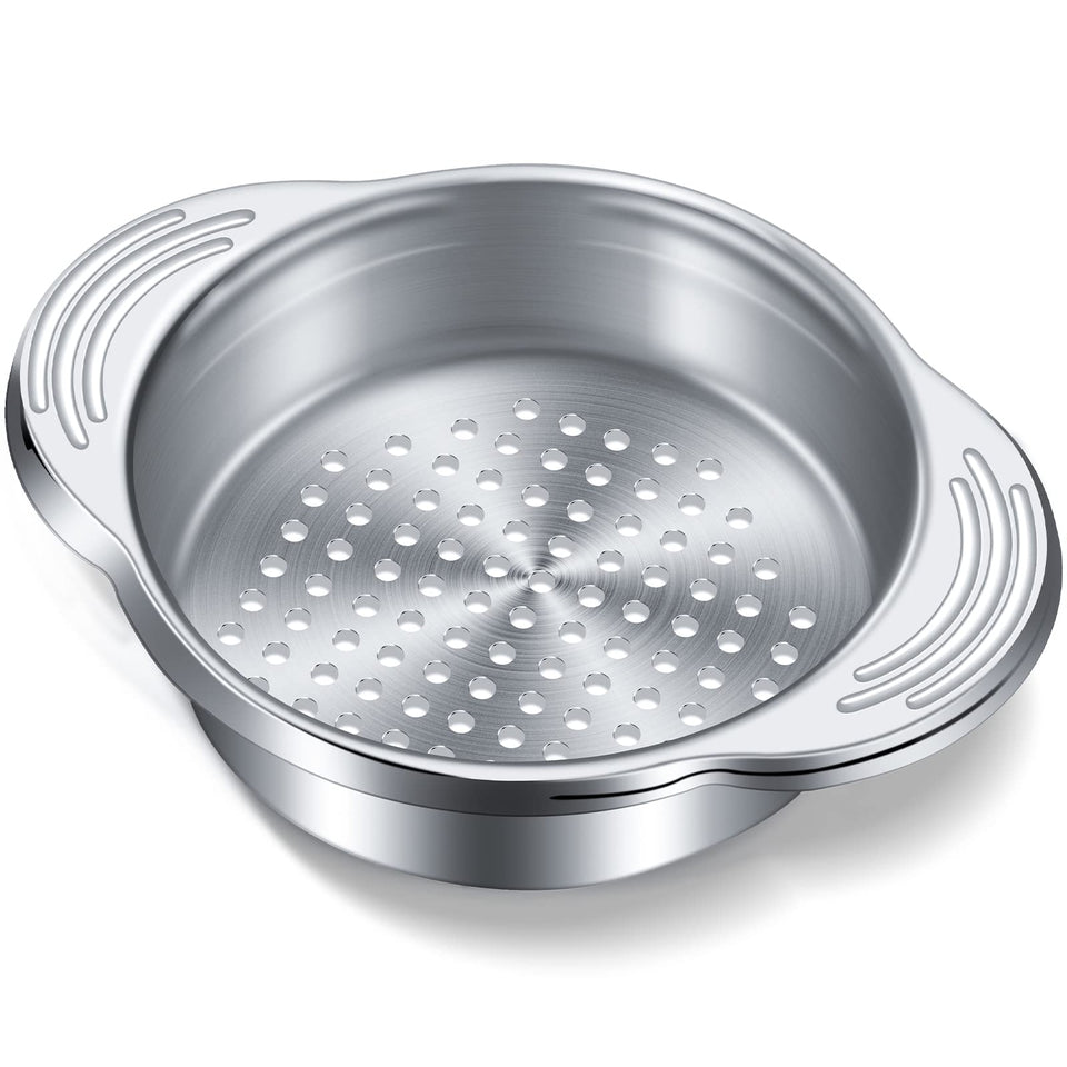 Patelai tuna can strainer top view showing compact design and draining capability