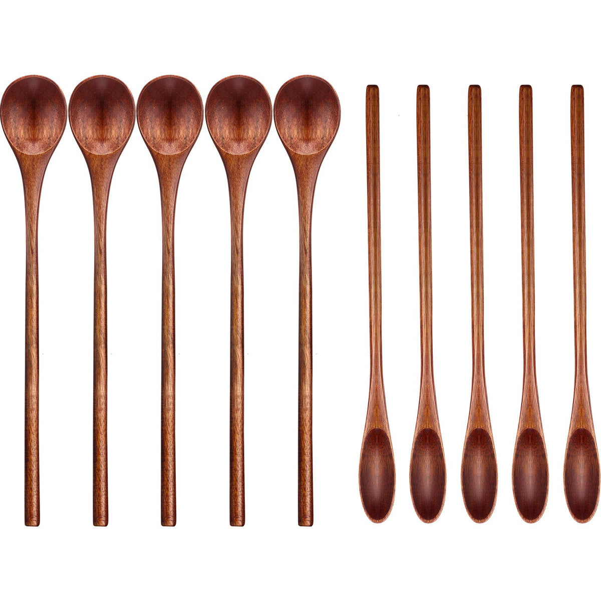 Patelai wooden coffee spoon long handle style A for deep mugs and smooth stirring