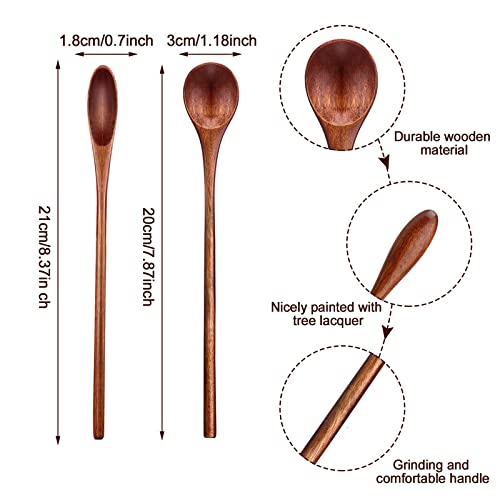 Patelai wooden coffee spoon long-handle style B for latte and tea stirring