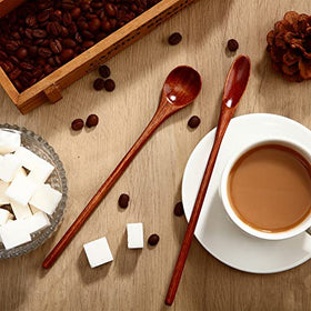 Patelai wooden spoon with smooth surface close-up highlighting grain