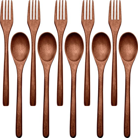 Patelai wooden spoons set with smooth finish for easy cleaning and daily dining.
