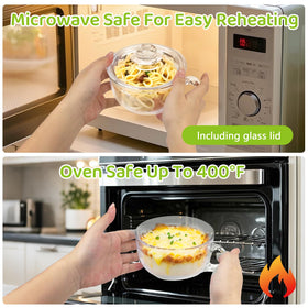 Patoper insulated oatmeal bowl with handle keeps breakfast warm.