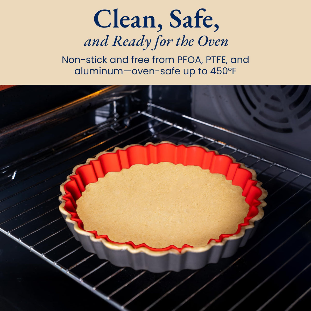 Patz&Patz pan features PFOA/PTFE-free nonstick coating.