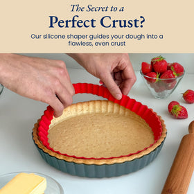Patz&Patz 9-inch tart pan with removable bottom for delicate fillings