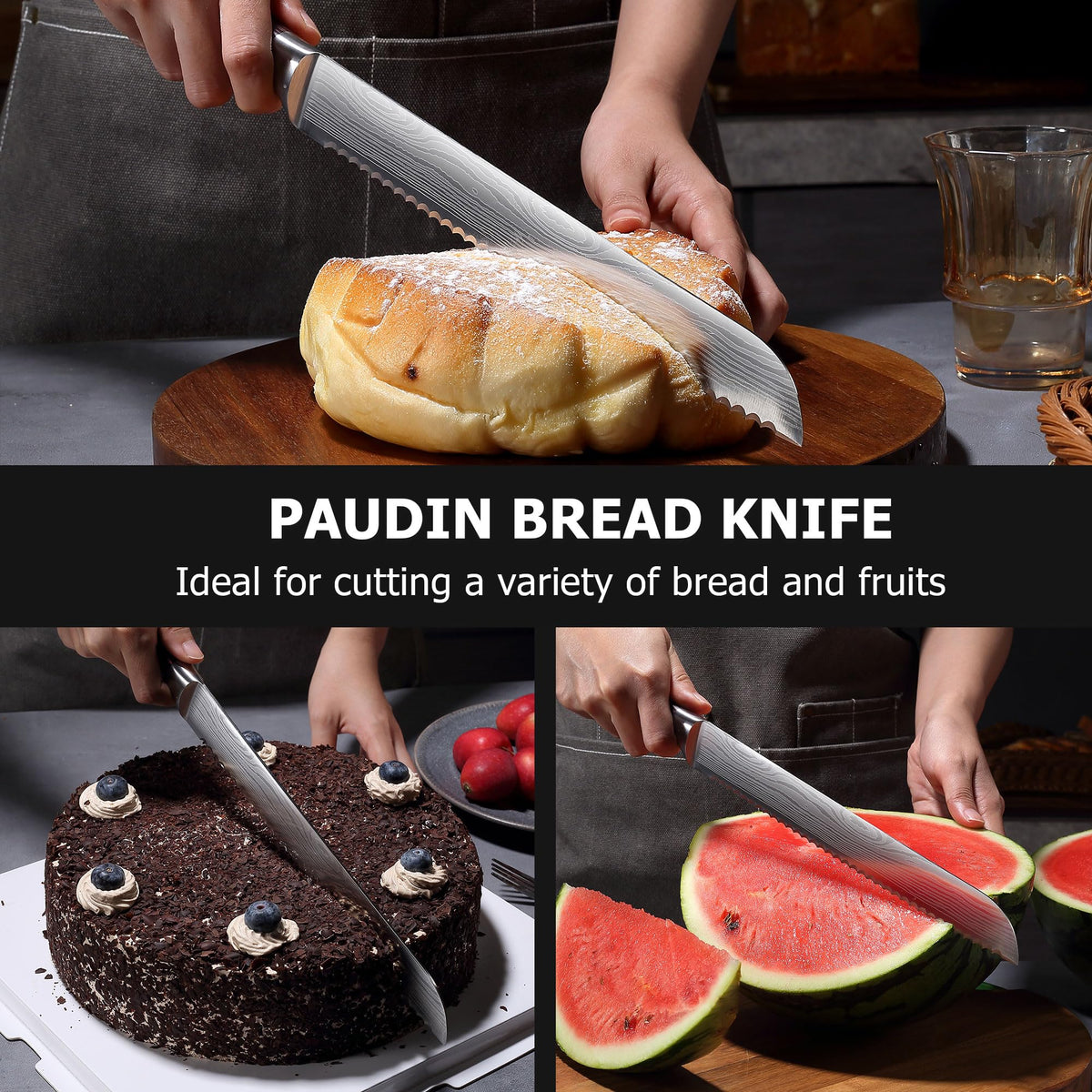PAUDIN gift-packaged bread knife makes a thoughtful kitchen gift.