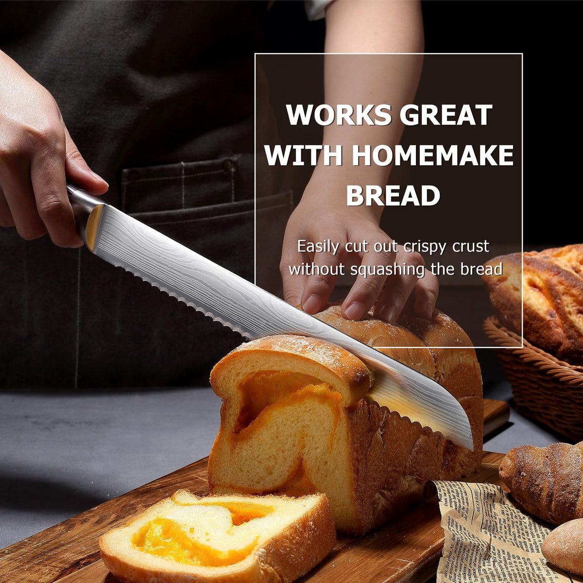 PAUDIN German high-carbon steel blade stays sharp longer.