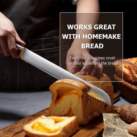 PAUDIN German high-carbon steel blade stays sharp longer.