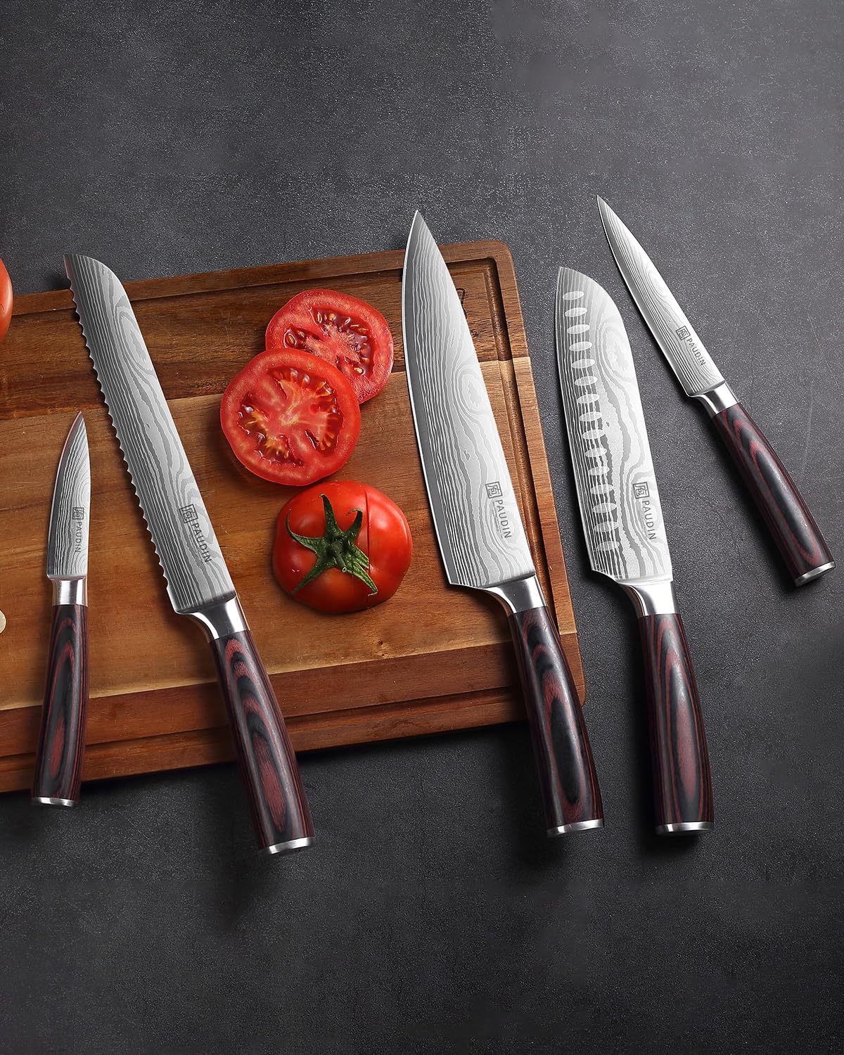 PAUDIN knife set compact drawers storage suitable for small kitchens.