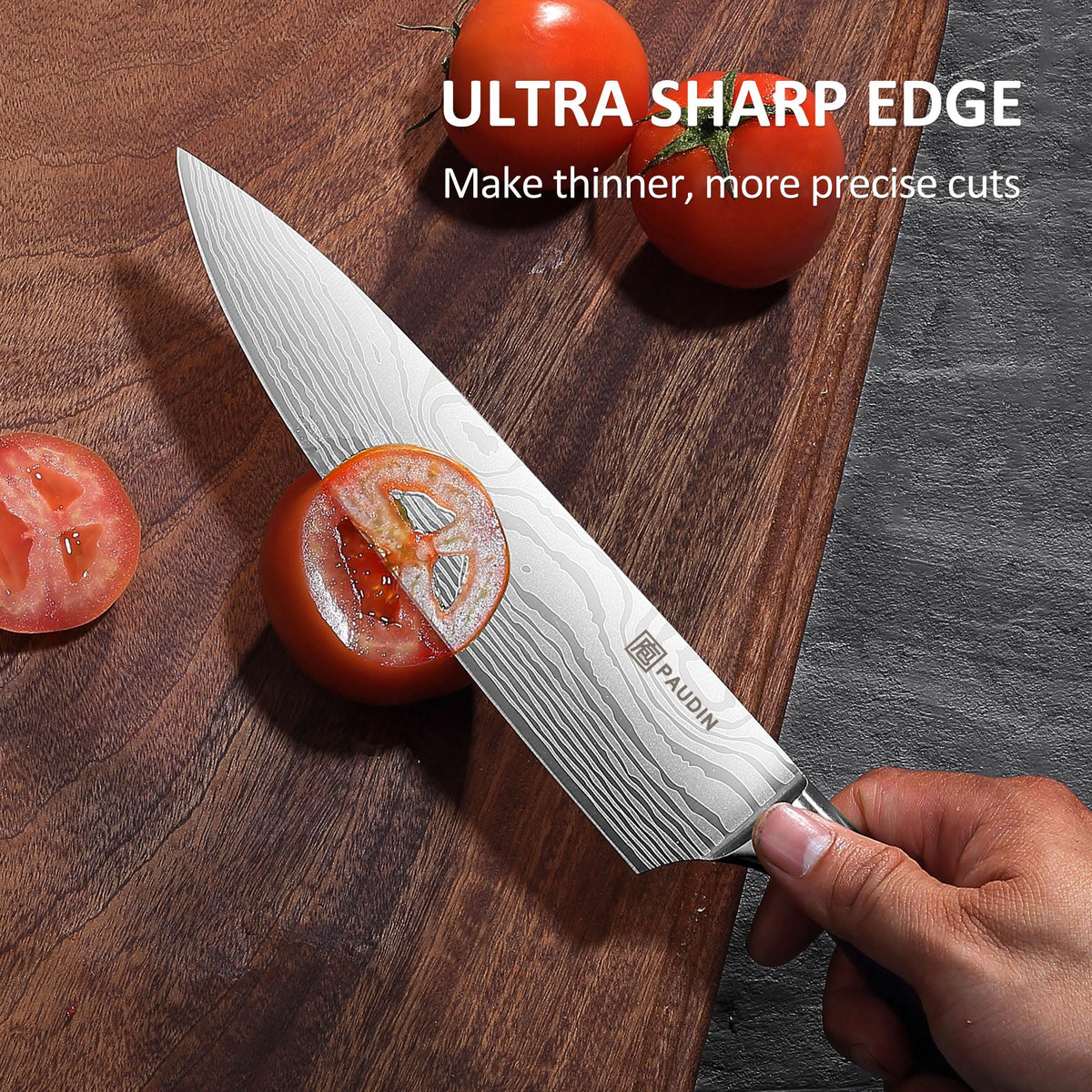 PAUDIN 7-inch nakiri focused on sharp vegetable slicing