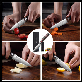 PAUDIN paring knife packaged in an elegant gift box for gifting.