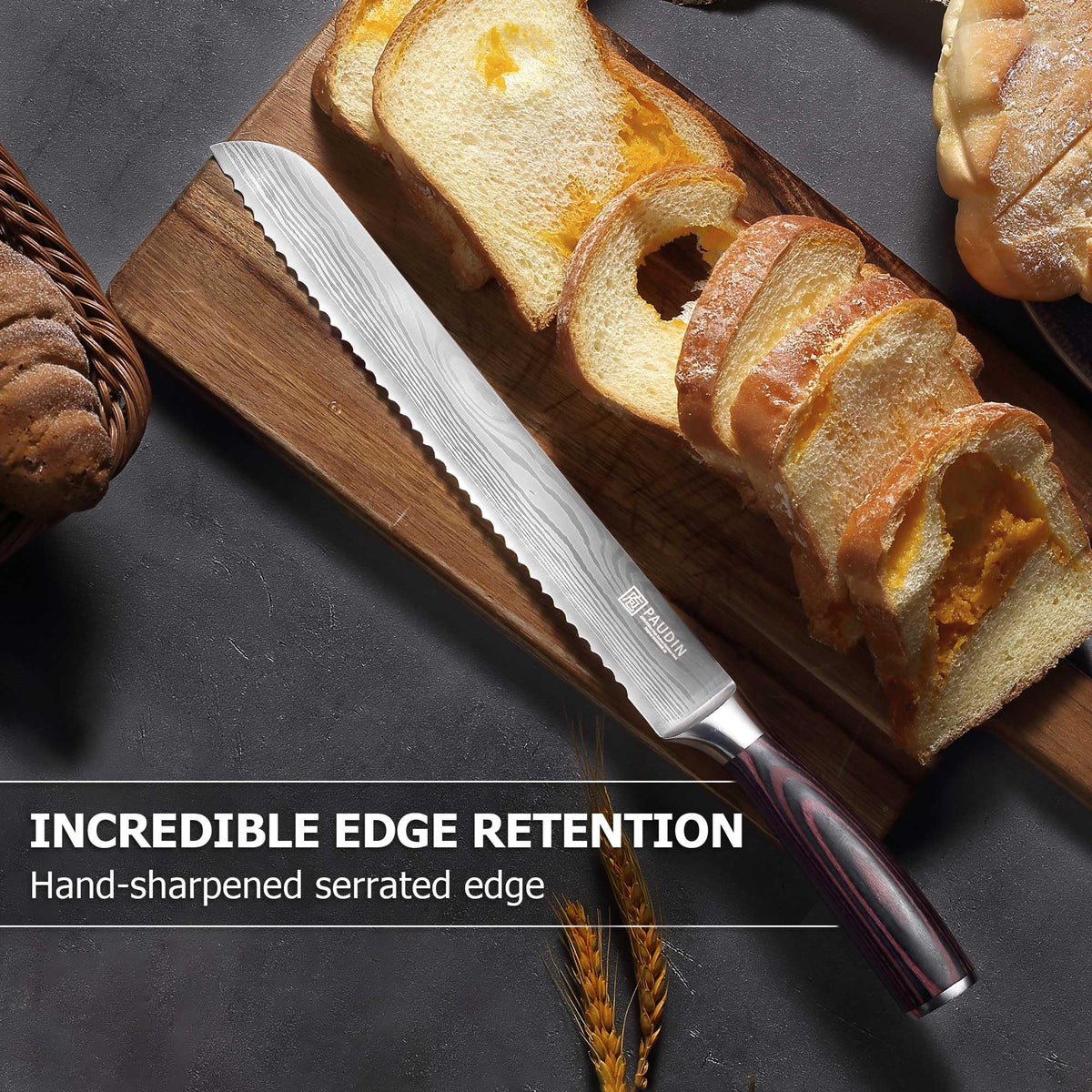 PAUDIN stainless steel blade resists rust and stains.