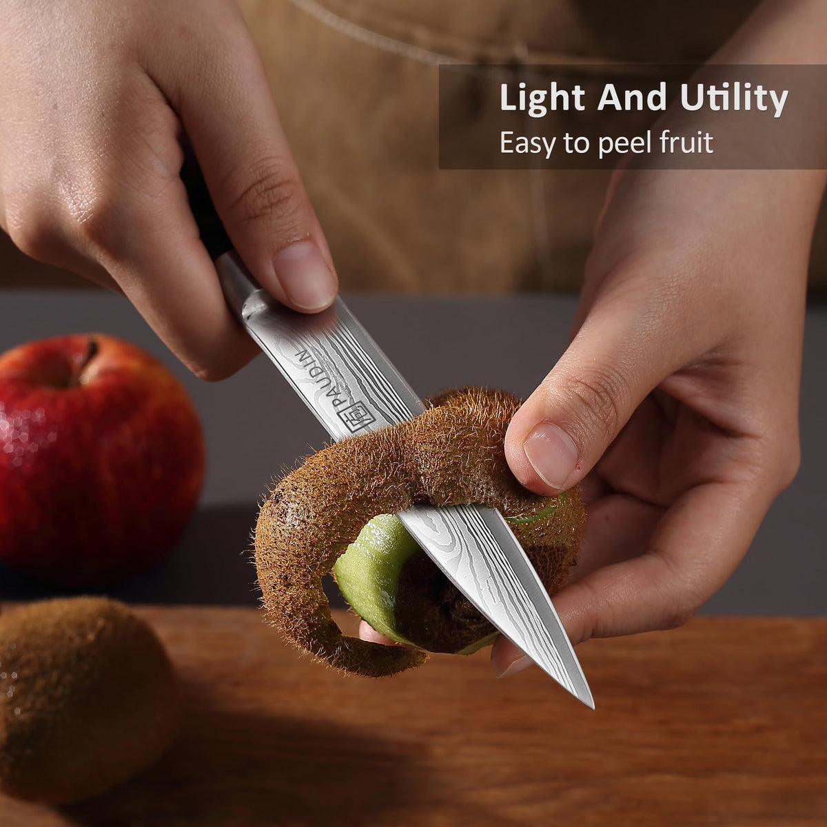 PAUDIN 5inch utility knife ideal for quick vegetable and fruit prep