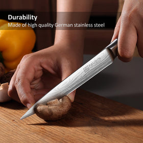PAUDIN utility knife 5inch high carbon stainless steel core for durable sharpness