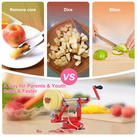 Pautou adjustable peeling depth enabling thin, even peels.