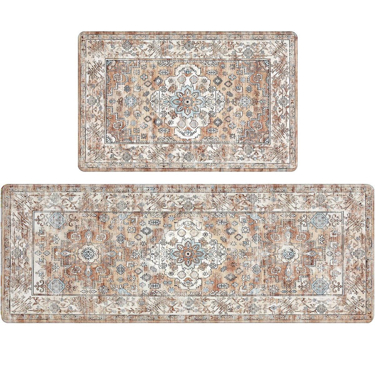 Pauwer anti-fatigue kitchen mat 17x48 with cushioned support for long cooking sessions