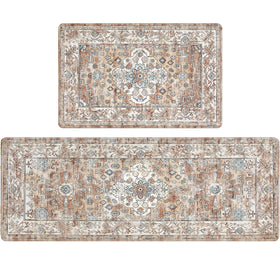 Pauwer anti-fatigue kitchen mat 17x48 with cushioned support for long cooking sessions