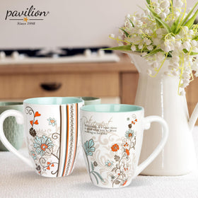 Pavilion daily-use mug fits at home or on desk.