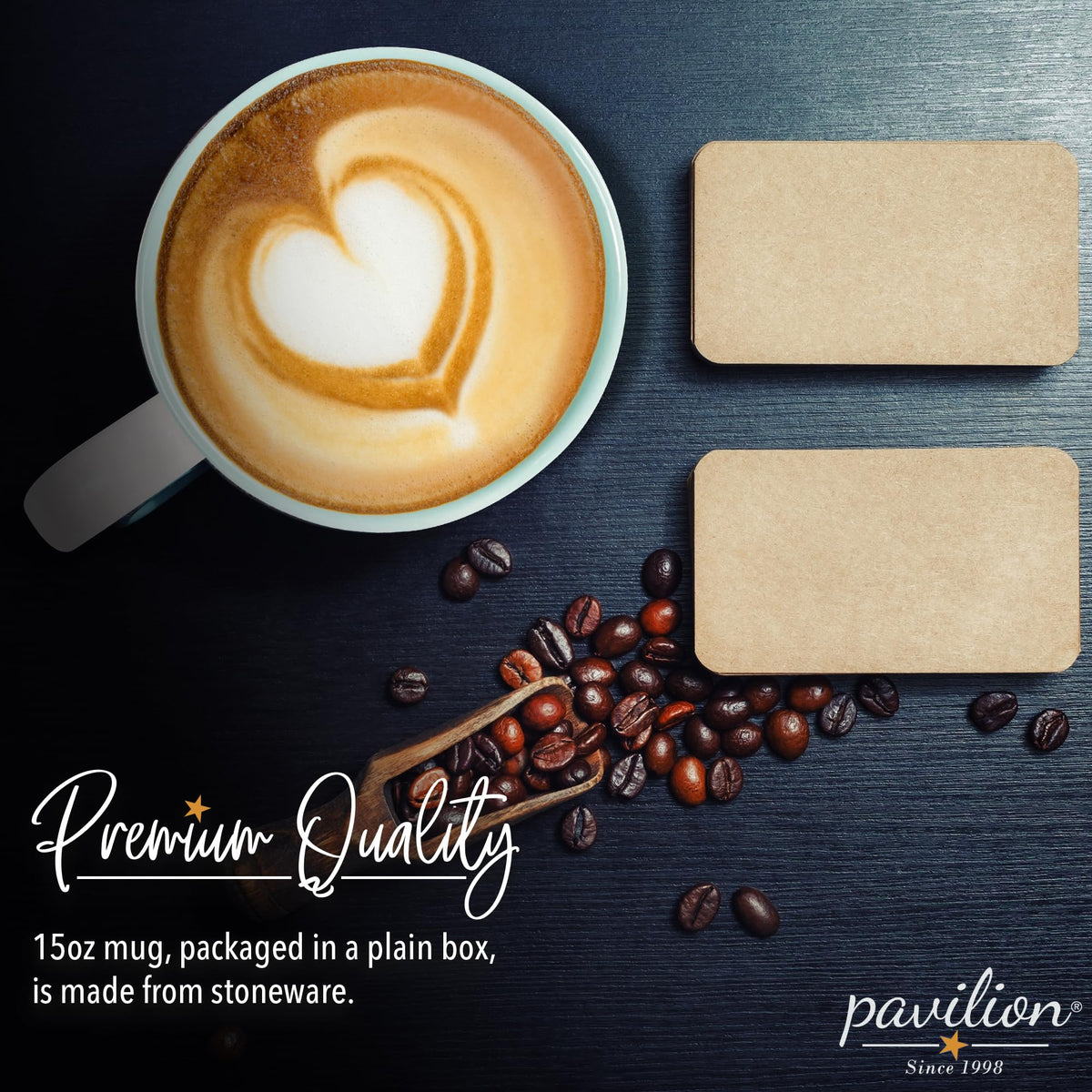 Pavilion dishwasher-safe mug simplifies cleanup after everyday use.