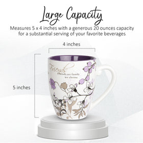 Pavilion 20oz ceramic mug for generous coffee or tea portions.