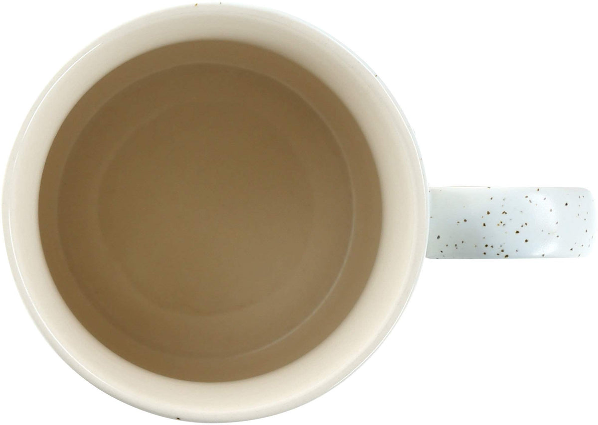 Pavilion Gift Company hand-dipped matte tri-color mug with tan interior.
