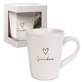 Pavilion Grandma coffee mug with heart tag for comforting morning rituals