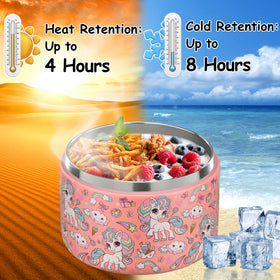 Pawtong 12 oz capacity supports larger kid portions at lunch