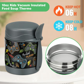 Pawtong 18-8 stainless interior preserves temperature during meals.