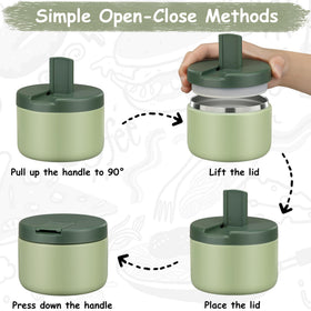 Pawtong buckle lid press-seal open demonstrates easy-access design for kids