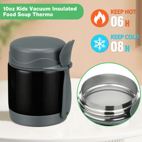 Pawtong insulated food jar keeps meals warm for hours and cool when needed.