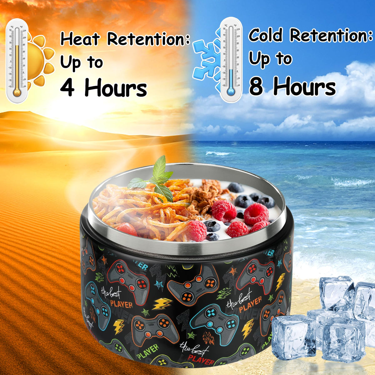 Pawtong keeps meals warm or cold for hours during school or travel