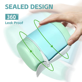 Pawtong leak-proof lid prevents leaks in bags.