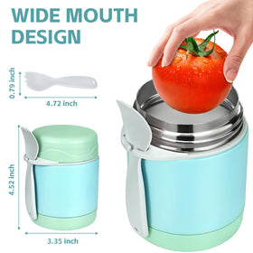 Pawtong insulated interior keeps hot or cold meals for hours.