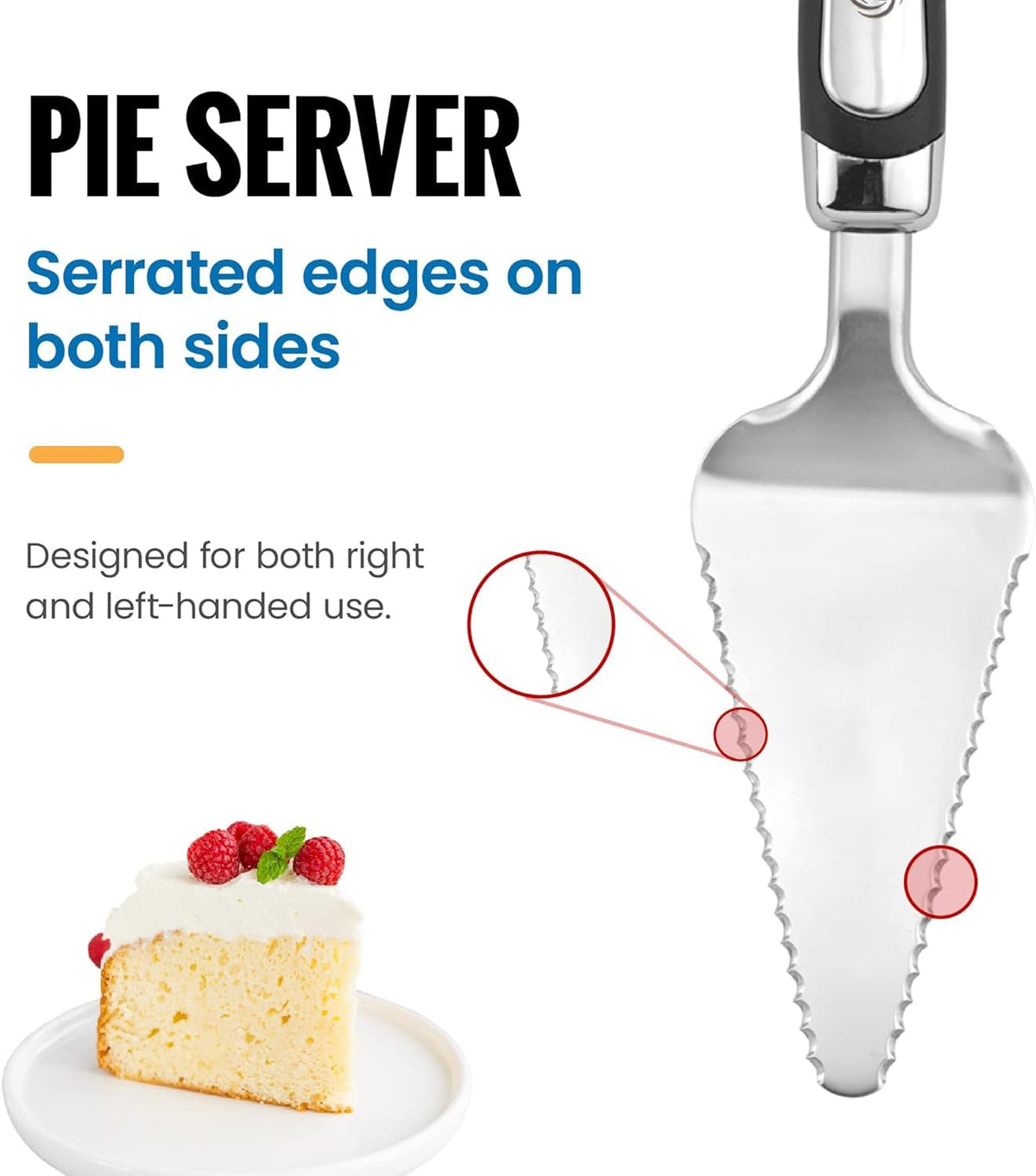 PAXNOK Serving Spatula Set Black enhances serving pies, brownies, and lasagna