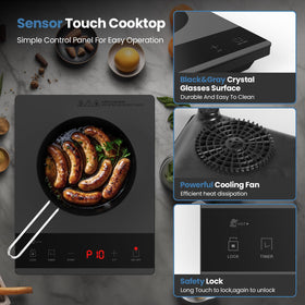 PAYISHO easy-clean surface after cooking for quick cleanup.