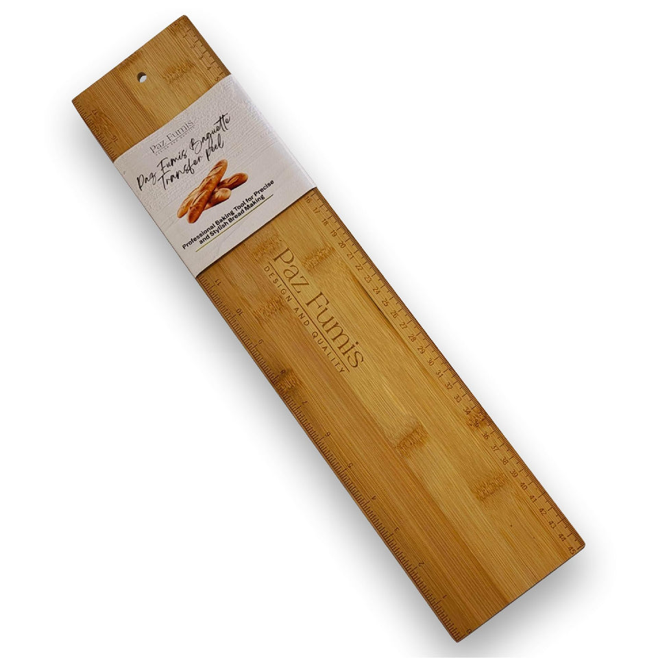 Paz Fumis Baguette Transfer Peel 18-inch length for long loaves.