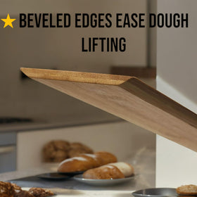 Paz Fumis non-stick surface enables smooth baguette transfer.